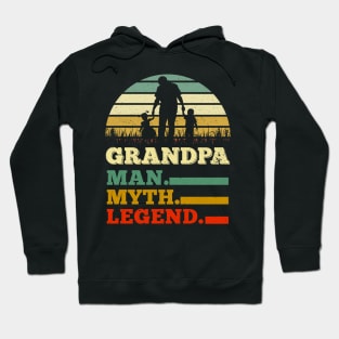 Grandpa Man Myth Legend Father's Day Gifts Hoodie